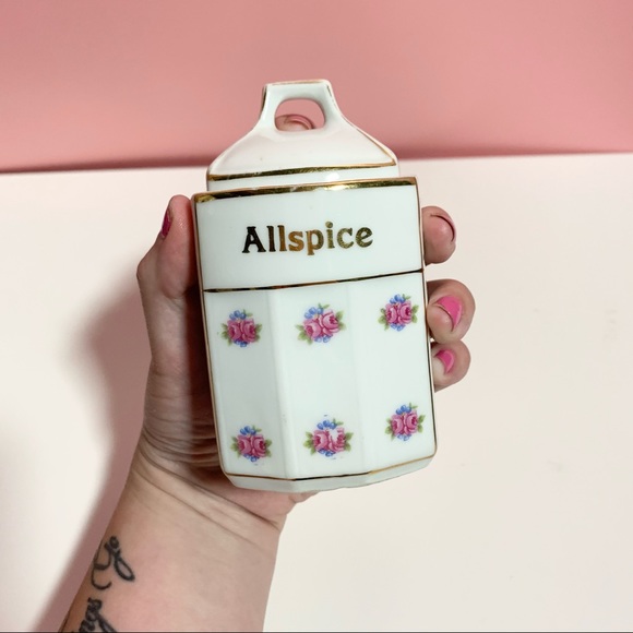 Vintage Germany rose all spice canister - Picture 3 of 4